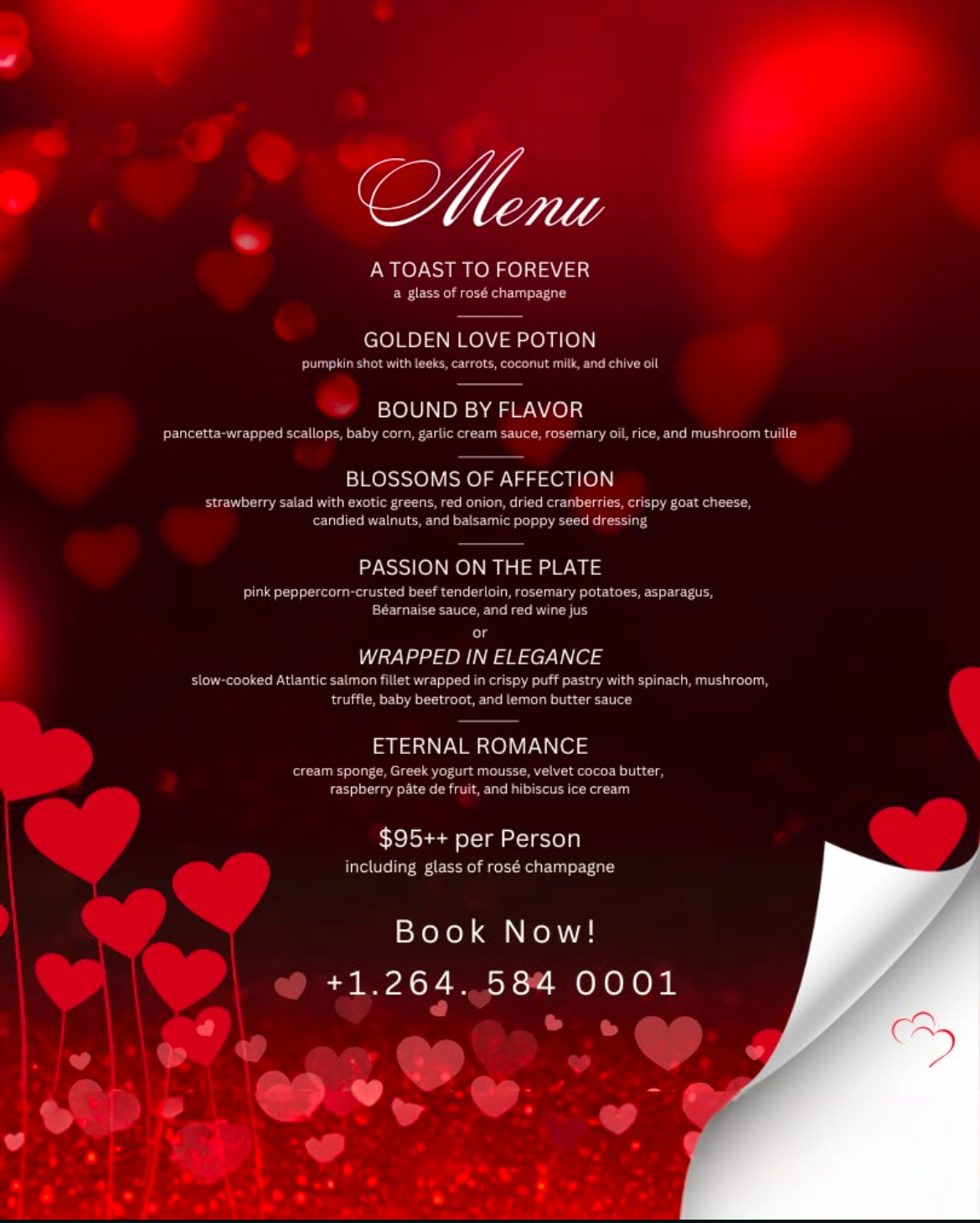 Valentine Menu